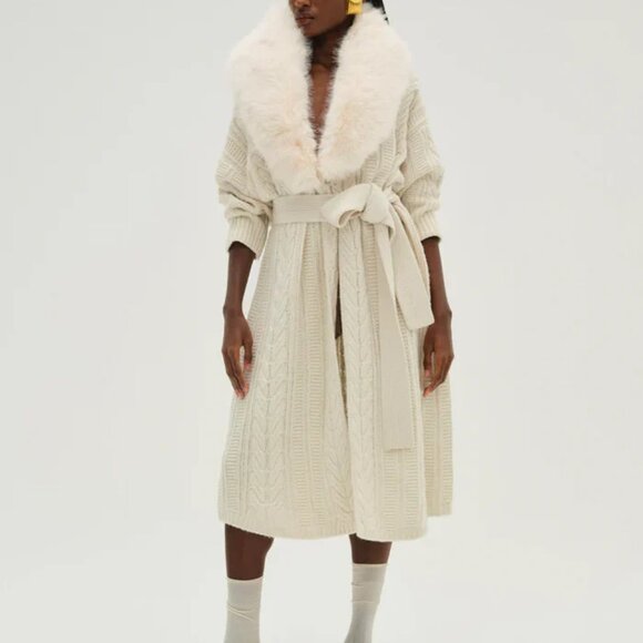 Helena Oversized Knit Coat - Picture 2 of 12